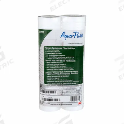 3M AQUA-PURE Water Filter Cartridge: 5 micron, 8 gpm, 9 3/4 in Overall Ht - Cartridges for General Purpose Water Pre-Filter Systems
