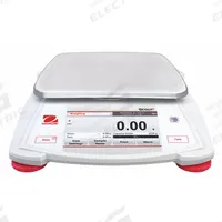 OHAUS Compact Bench Scale: 2,200 g Capacity, 0.01 g Readability, Carat/Custom/g/kg/lb/lb/oz/oz/pwt (MPN STX2202). Key specifications — Brand: OHAUS; Display Type: VGA Touchscreen.