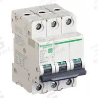SCHNEIDER IEC Supplementary Protector: 8 A Amps, 14kA at 240V AC, Screw Clamp, C60SP (MPN M9F21308). Key specifications — Terminal Connection: Screw Clamp; Series: C60SP; AC Voltage Rating: 240/415/440V AC; DC Voltage Rating: Not Rated; Max. AIR Rating: 14kA at 240V AC; Brand: SCHNEIDER.