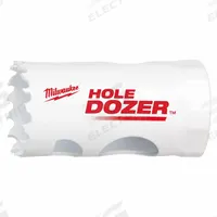 MILWAUKEE Hole Saw: 1 3/16 in Saw Dia., 3.5 Teeth per Inch, 1 5/8 in Max. Cutting Dp, Bi-Metal (MPN 49-56-9612). Key specifications — attr1098070: 3.5; attr1098087: MILWAUKEE; attr1098073: 1/2"-20.