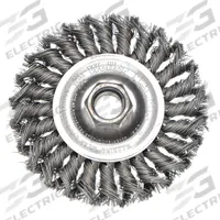 WEILER Wire Wheel Brush: Twisted Steel, 4" Dia x 1/2" Wd, 1/2"-13 Arbor, 0.02" Fill (MPN 94252). Key specifications — Brand: WEILER.