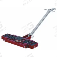 GKS-PERFEKT Machine Roller: 19,800 lb, 4 3/8 in Deck Ht, 6 3/4 in L x 6 3/4 in W, (16) Rollers, Red (MPN 3-11071). Key specifications — attr1344324: Rubber Padded; attr1344335: Pulling Handle with Tow Eye; attr1344360: GKS-PERFEKT; attr1344361: Red.