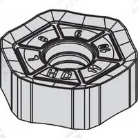 WIDIA Hexagon Milling Insert: HNPJ53511ANSNHD, HNPJ090543ANSNHD (MPN 5895380)