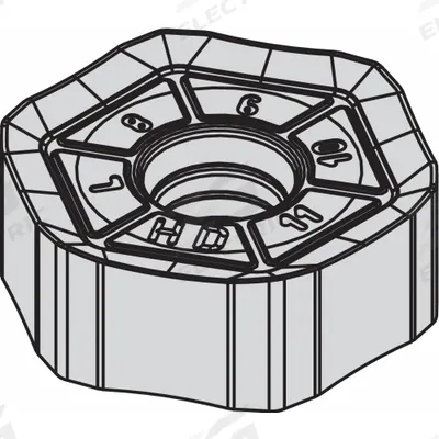 WIDIA Hexagon Milling Insert: HNPJ53511ANSNHD, HNPJ090543ANSNHD (MPN 5895380) - Machining