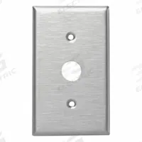 LEVITON Wall Plate: 1 Gang, Silver, Std Size (MPN 84071-40). Key specifications — Brand: LEVITON; Material: Stainless Steel.