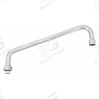 T&S BRASS Spout: Spout, Double-Bend, Swivel Spout, Brass, Chrome, 26.3 gpm Flow Rate, Laminar (MPN 062X). Key specifications — Includes: Nozzle; Product Type: Spout; Spout Style: Swivel; Body Material: Brass; Brand: T&S BRASS.