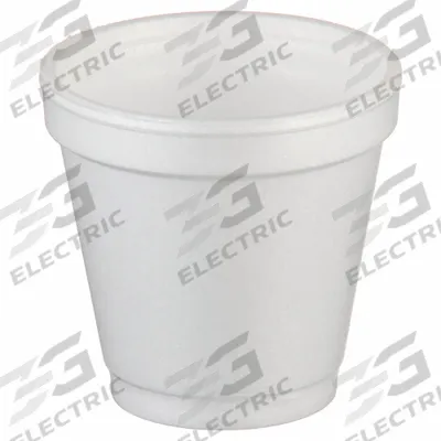 DART Disposable Hot Cup: 4 oz Capacity, White, Foam, Unwrapped, Patternless - Foam Hot/Cold Cups