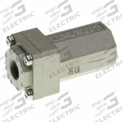 SMC Pneumatic Check Valve: Bushing, 1/4 in NPT, 1/8 in NPT, 1 MPa Max. Pressure (MPN AK2000-N01). Key specifications — attr291949: 1/4 in NPT; attr291950: 1/8 in NPT; attr291957: Aluminum Die Cast (Body); Aluminum Die Cast (Cover); NBR (O-Ring); POM (Valve); attr294749: SMC.