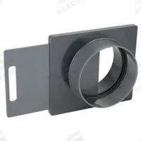 Blast Gate: For 8 in Duct Dia, 6 3/8 in Overall Lg (MPN PVCB08). Key specifications — Brand: PLASTIC SUPPLY.
