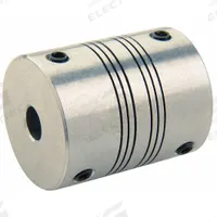 RULAND MANUFACTURING Motion Control Coupling: 3° Angular Misalignment, 8 mm Bore Dia 1, Aluminum, 1 (MPN PSMR25-8-6-A). Key specifications — attr673559: Yes; attr673552: Round; attr673601: Metric; attr673553: RULAND MANUFACTURING; attr920803: Different Bore Dimensions.