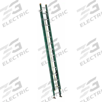 LOUISVILLE LADDER Extension Ladder: 28 ft Ladder Size, Fiberglass, 225 lb Load Capacity - Non-Conductive Fiberglass Extension Ladders