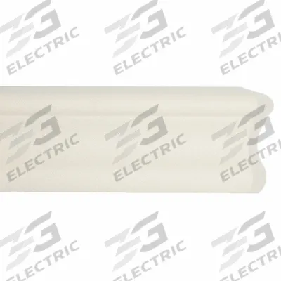 ACROVYN Accent Rail: FR-251, PETG, Mission White, 2 1/2 in Overall Ht - PETG Crash Rails & Bumper Guards