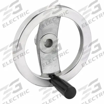 APPROVED VENDOR Hand Wheel: Spoked, Fold Away Handle, Aluminum, 5/8 in Bore - Spoked Hand Wheels with Folding Handle