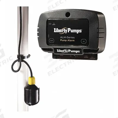 LIBERTY PUMPS High Water Alarm: High Level, 120V AC/9V DC, Auto, 86 dB, Audio/Visual - Liquid-Level Alarms