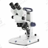 GLOBE SCIENTIFIC Microscope: Stereo, Binocular, 7X to 45X, 29.9 mm Optical Field of View, 100 mm (MPN ESB-1903). Key specifications — attr1026048: GLOBE SCIENTIFIC; attr1026068: 45X; attr1026078: 7X to 45X; attr1026095: 100 mm.