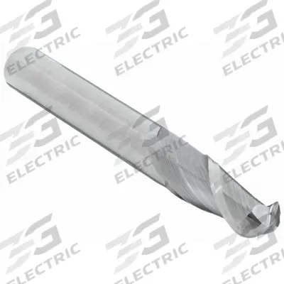 CLEVELAND Ball End Mill: Carbide, 2 Flute, 5/16" Mill Dia, 1/2" LOC, 2" OAL (MPN C60942) - Carbide Ball End Mills for Aluminum