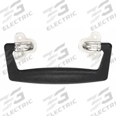 MONROE PMP Folding Pull Handle: Unthreaded Holes, Plastic, Black, #6 Screw Size, 1.31 in (MPN PH-0283). Key specifications — Brand: MONROE PMP; Projection Type: Non-Recessed; Material: Polyethylene; Finish: Textured; Color: Black; Folding Type: Folding; Mounting Type: Unthreaded Holes; Screw Size: #6.