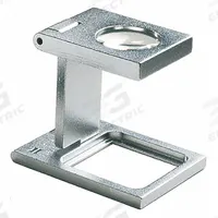 ESCHENBACH OPTIK GMBH Linen Tester: 8X, 2 in Focal Distance, 17.53 mm Lens Dia, 24D Diopter (MPN 1256). Key specifications — attr1201460: Mnf.# 12002; attr1183285: 2 in; attr1183286: 17.53 mm; attr1183287: 24D; attr1183296: ESCHENBACH OPTIK GMBH; attr1183291: Linen Tester.