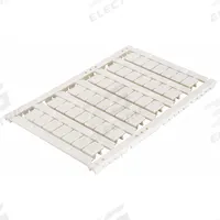 SCHNEIDER Marking Card: White, 0.32 in Wide Terminal Blocks (MPN NSYTRABPV8). Key specifications — Compatible Manufacturer Model Number: NSYTRV62; Marking: Blank; Compatible with Product Type: 0.32 in Wide Terminal Blocks; Brand: SCHNEIDER.