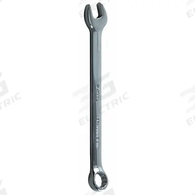 KTI Combination Wrench: Alloy Steel, Chrome, 12 mm Head Size, 6 7/8 in Overall Lg - Metric 12-Point Combination Wrenches