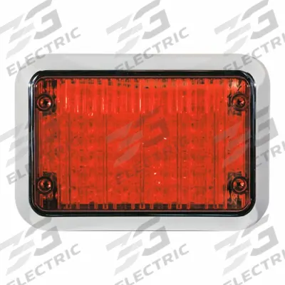 CODE 3 Stop/Tail/Turn/Reverse Light: Emergency Vehicle Perimeter Light, Red - Emergency Vehicle Perimeter Lights