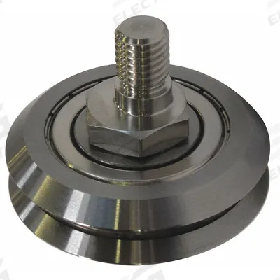 BISHOP-WISECARVER Cam Follower: 2 23/64 in Roller Dia, V-Groove, Eccentric - V-Groove Stud Track Rollers