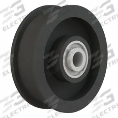 BREWER MACHINE & GEAR Flat Belt Idler Pulley: 41/64 in Bore, 2.5 in OD, Cast Iron, Ball Bearing (MPN PBB). Key specifications — Bearing Type: Ball; Brand: BREWER MACHINE & GEAR.