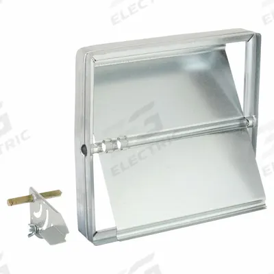 Dayton 11.75"H-W 2"L Squ Manual Balancing Dampr: 11 3/4 in H, 11 3/4 in W, 1 7/8 in L - Rectangular Manual Balancing Dampers