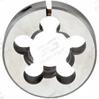 CLE-LINE Round Threading Die: 1/2"-13 UNC, 1 in OD, Adj, Carbon Steel (MPN C65470)