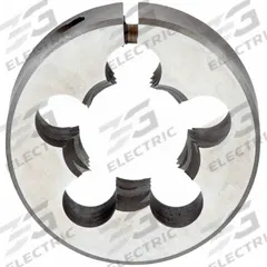 CLE-LINE Round Threading Die: 1/2"-13 UNC, 1 in OD, Adj, Carbon Steel (MPN C65470)