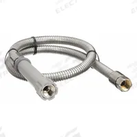 T&S BRASS Pre-Rinse Hose: Stainless Steel, Stainless Steel, 44 in Overall Lg, UN (MPN B-0044-H). Key specifications — Inlet Connection Type: UN; Sprayer Connection Size: 3/4"-14; Brand: T&S BRASS; Color/Finish: Stainless Steel; Material: Stainless Steel; Product Type: Pre-Rinse Hose.
