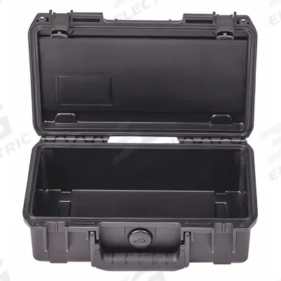 SKB Protective Case: 6 1/8 in x 10 3/4 in x 3 1/4 in Inside, No Foam, Black - Suitcase-Style Cases