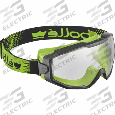 BOLLE SAFETY Safety Goggle: Clear/Gray Lens Color - Comfort Fit Safety Goggles