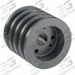 APPROVED VENDOR V-Belt Pulley: 3V265, 4 Groove, 2.65 in OD, Bushed Bore, JA, For 3V/3VX Belt Section (MPN 43V265JA). Key specifications — Pulley Industry Number: 3V265; Pitch Diameter: 2.65 in (3V); For Belt Section (broad, with similar types): 3V or 3VX.