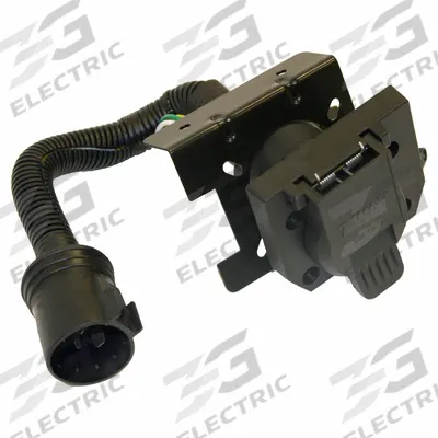 BUYERS PRODUCTS Trailer Adapter: 7-Way Blade, 7-Way Blade, Plastic, Mounting Hardware (MPN TC1774P) - Fleet and Vehicle Maintenance