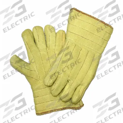 CHICAGO PROTECTIVE APPAREL Knit Gloves: Glove Hand Protection, Uncoated, 600°F Max Temp, Beige - Uncoated Knit Gloves