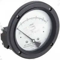 MIDWEST INSTRUMENT Differential Pressure Gauge: Back, 1/4 in NPT Female, Model 142, 4 1/2 in Dial (MPN 142-AC-00-OO-10P). Key specifications — Sensor Type: Diaphragm; Series: Model 142; Housing Material: Aluminum; Certificate of Calibration: Not Included.