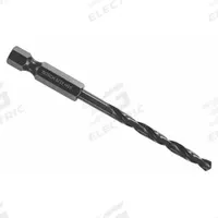 BOSCH Hex Shank Drill Bit: 5/32", 135° Split Point, Black Oxide HSS, Impact Rated (MPN BL2137IM). Key specifications — attr1234973: Impact Rated; attr1234966: BOSCH; attr1234978: 0.1563.