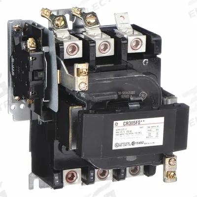 GE Magnetic Contactor: Non-Reversing, 3 Poles, NEMA Size 4, 135 A - Non-Reversing NEMA Contactors