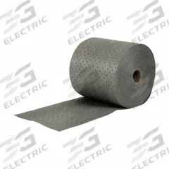BRADY SPC ABSORBENTS Sorbent Roll: Gray, Polypropylene, 150 ft Roll Lg, 15 in Roll Wd, Bale (MPN MRO315P). Key specifications — Brand: BRADY SPC ABSORBENTS; Material: Polypropylene.