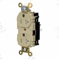 HUBBELL Receptacle: Duplex, 5-20, Ivory, 125V AC, 20 A, 2 Pole / 3 Wire (MPN HBL5362STITR)