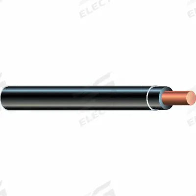SOUTHWIRE Wire: Copper, 10 AWG, 1 Conductors, Solid, Black, 1,250 ft Lg - Copper THHN/THWN Building Wires