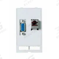 MURRELEKTRONIK Data Insert: RJ45 Cat5E/SUB-D9, 51 mm x 88 mm (MPN 4000-68000-1410000). Key specifications — Brand: MURRELEKTRONIK; Data Port Configuration: (1) RJ45 CAT5e; Insert Design: Data Insert.