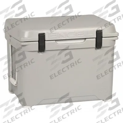ENGEL Marine Chest Cooler: Gray, 50 Cans, 48 qt Cooler Capacity - Heavy-Duty Chest Coolers
