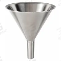 APPROVED VENDOR Funnel: Stainless Steel, 70.25 mL, 76 mm, 12.7 mm, 38 mm Stem Lg (MPN 84730). Key specifications — attr1372202: Funnel; attr1372208: APPROVED VENDOR.