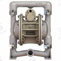 VERSAMATIC Air Operated Double Diaphragm Pump: Stainless Steel, 1 in, NPT, 49 gpm, 289 ft Max. Head (MPN E1SJ5T559C-FP-ATEX). Key specifications — Brand: VERSAMATIC; Check Valve Material: PTFE; Seat Material: PTFE; Diaphragm Material: PTFE w/ Hytrel Backing.