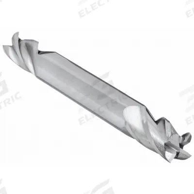 APPROVED VENDOR Square End Mill: Carbide, Double End, 4 Flute, 13/64" Mill Dia, 1/2" LOC - Double-End Carbide Square End Mills