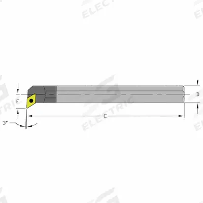 ULTRA-DEX USA Indexable Boring Bar: E12S SDUCR3 (MPN 920-000-338) - Indexable Boring Bars