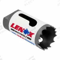 LENOX Hole Saw: 1 3/16 in Saw Dia., 3/5 Teeth per Inch, 1 1/2 in Max. Cutting Dp, 1/2-20 Thread Size (MPN 3001919L). Key specifications — attr1098070: 3/5; attr1098087: LENOX; attr1098073: 1/2-20.