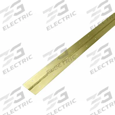 MONROE PMP Piano Hinge: Steel, 48 in Leaf Ht, 1 1/4 in Leaf Wd - Full Surface-Mount Piano Hinges
